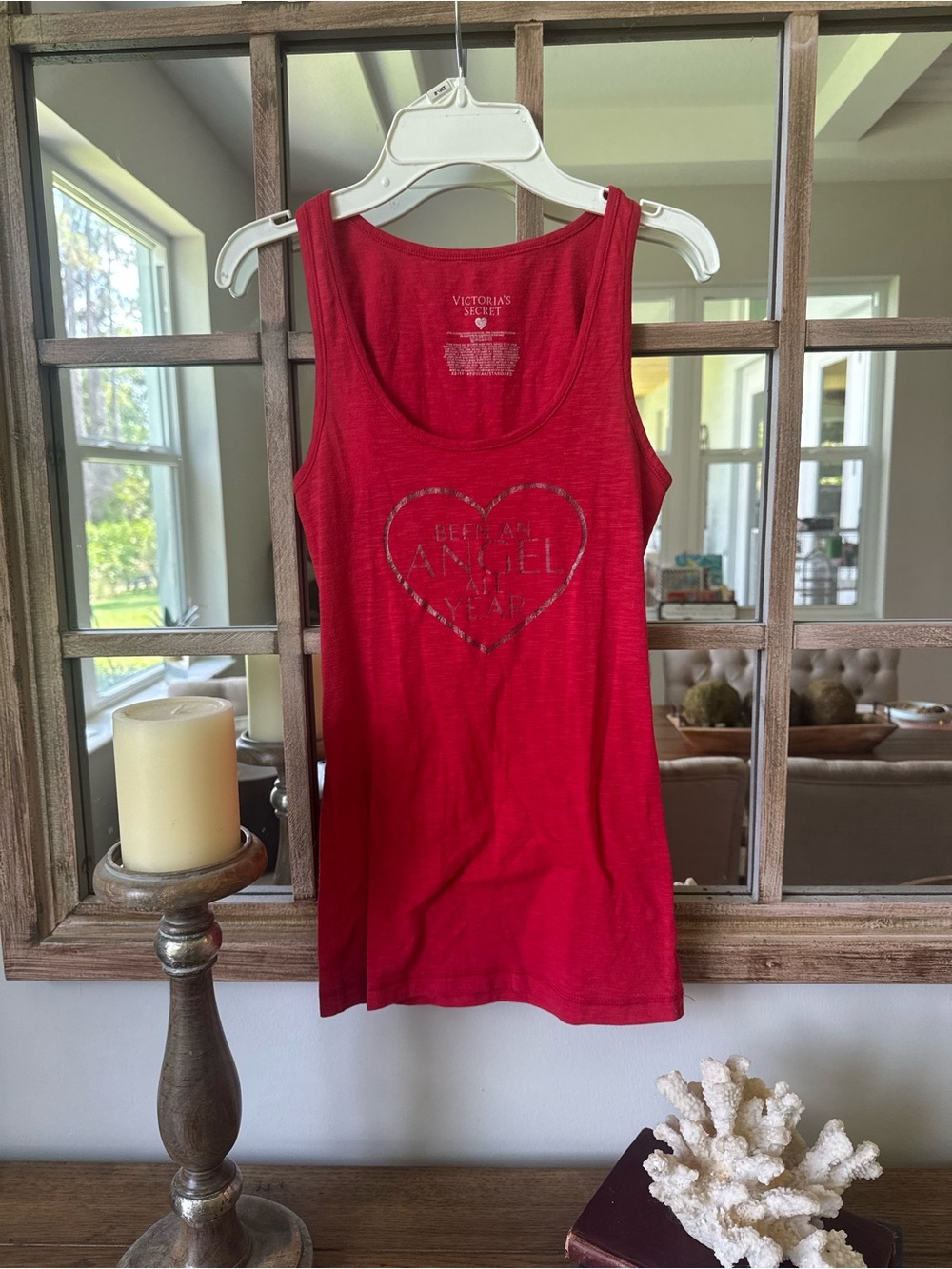 Victoria's Secret “Been An Angel All Year” Heart Holiday Tank